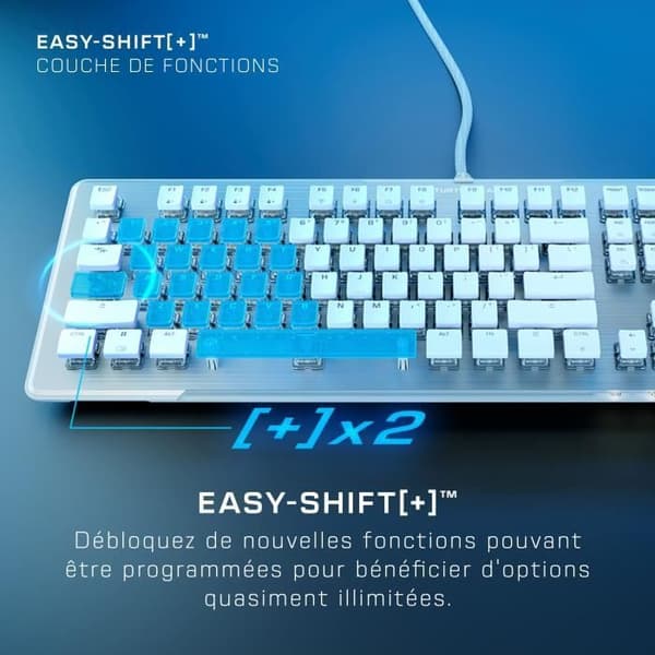 Mekaniskt PC-speltangentbord - TURTLE BEACH - TBK-1002-12-FR - Vulcan II - Vitt