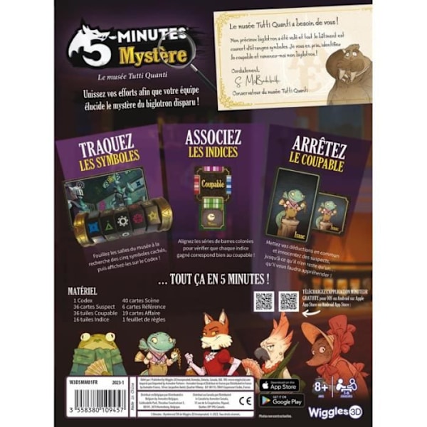 Brädspel - WIGGLES 3D - 5 Minutes Mystery - Kortspel