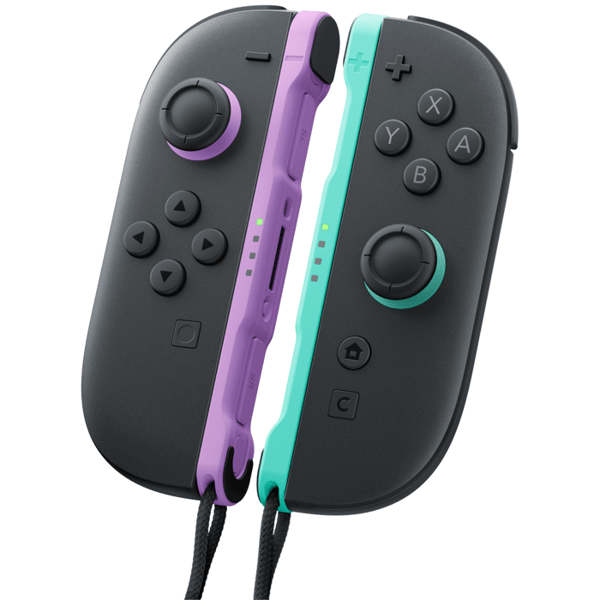 Par Joy-Con 2-kontroller, ljuslila och ljusgrön, för Nintendo Switch 2