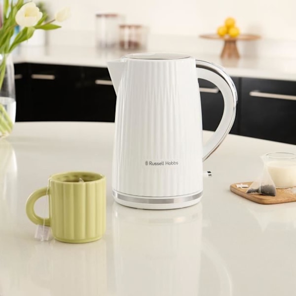 Vattenkokare - RUSSELL HOBBS - EDEN - 2400 W - 1,7 L - Vit