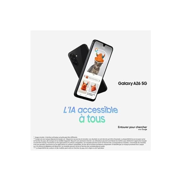 Smartphone Samsung Galaxy A26 6.7 5G Nano SIM 128 GB Svart