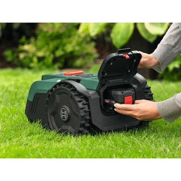Autonom robotgräsklippare - Bosch - VISIMOW18V-200 - 06008E1102 - 5Ah batteri + laddare - 18V - 18cm klippbredd