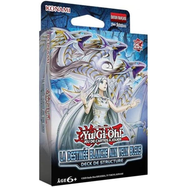 Structure Deck - KONAMI - Yu-Gi-Oh! - Blue-Eyes White Destiny - 51 kort - Alder 6+ - Fransk udgave