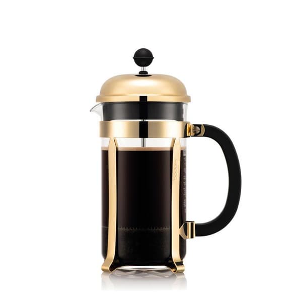 Fransk pressemaskine - BODUM - Chambord - 1 L - 8 kopper - Rustfrit stål - Guld
