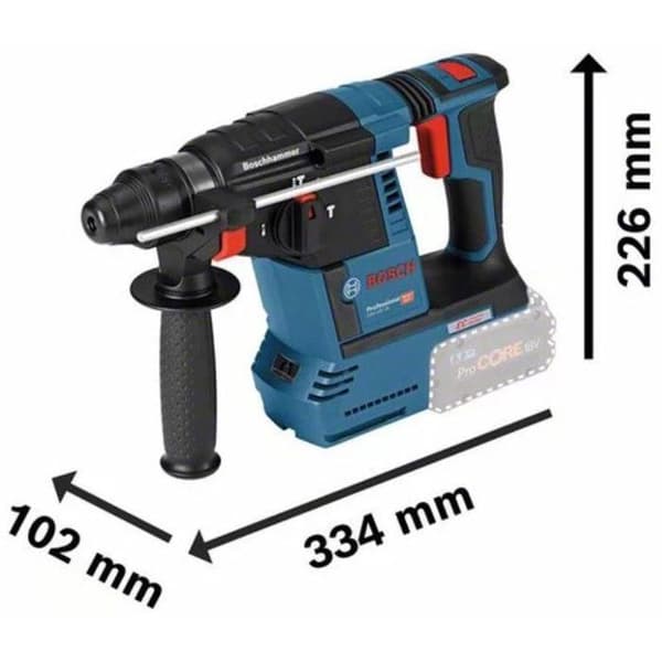 Sladdlös borrhammare BOSCH PROFESSIONAL SDS plus GBH 18V-26 Solo L-BOXX