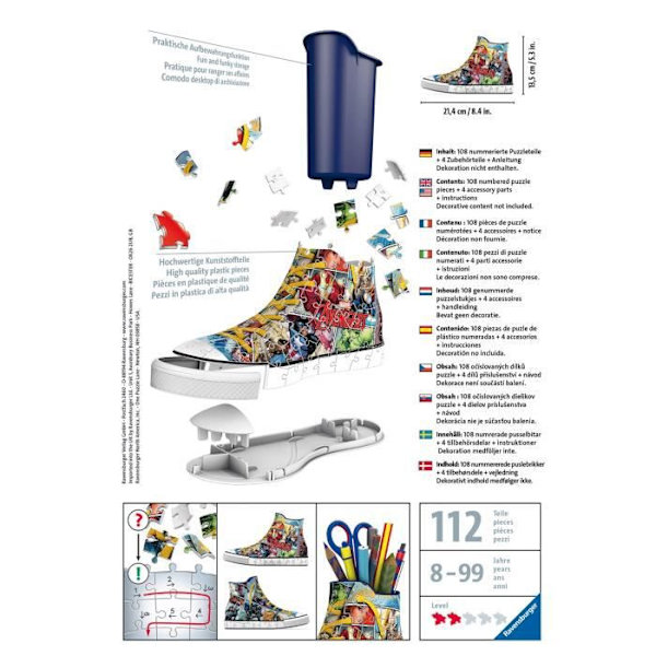 AVENGERS Puzzle 3D Sneaker 108 st