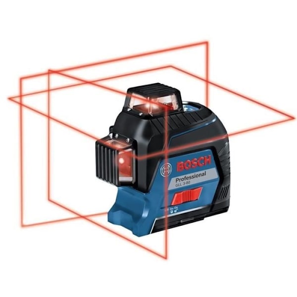 Laser Cross GLL 3-80 röda linjer (batterisversion) i Standard Box - Bosch - 0601063S00
