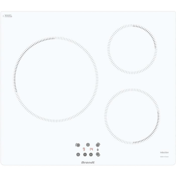 Brandt -induktionshälle -TI364W - 3 lampor - 14 cm Vit