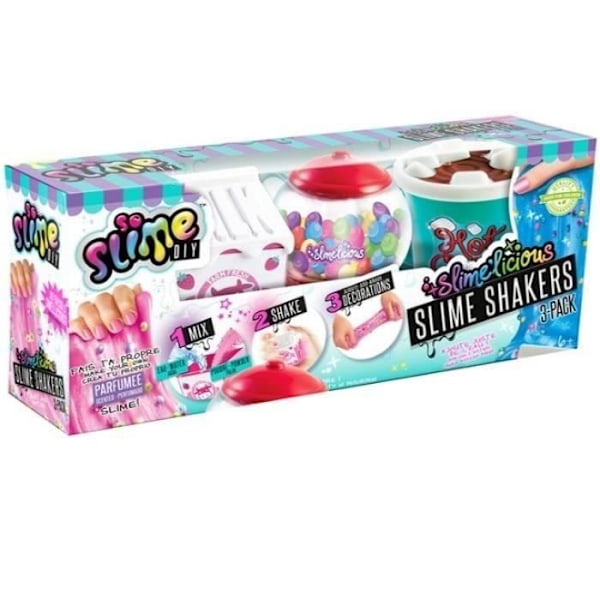 SLIMELICIOUS SLIME 3 SHAKERS PACK  CANAL LEKSAKER