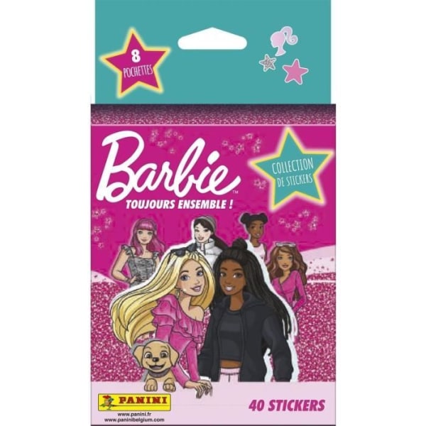 Blisterförpackning med 8 PANINI-fickor - BARBIE CORE COLLECTION