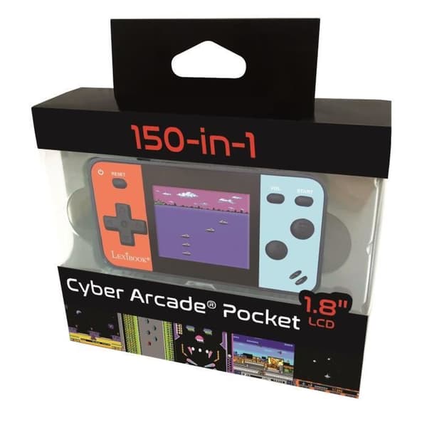 LEXIBOOK Mini Cyber Arcade bärbar konsol - 1,8 '' skärm - 150 spel