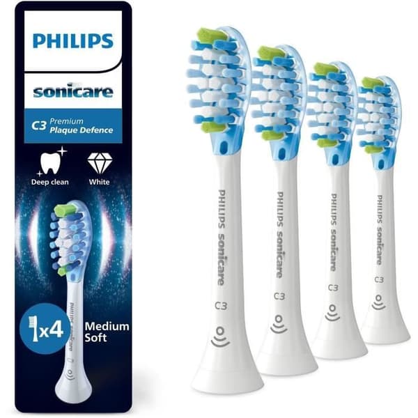 4-pack borsthuvuden - PHILIPS - HX9044/87 - C3 vit