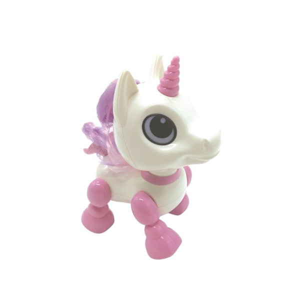 Power Unicorn Mini - Robot enhörning med ljus- och ljudeffekter, handklickkontroll, upprepa