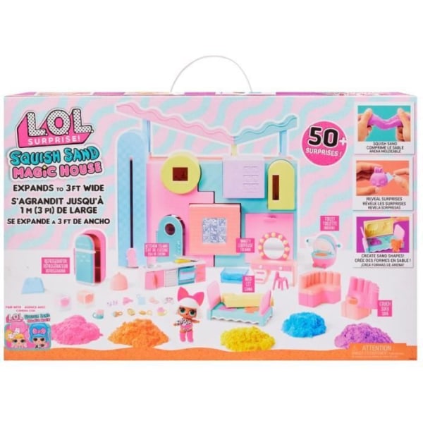 LOL Surprise - Dollhouse Squish Sand - Återanvändbar Magic Sand - För 7,5 cm dockor