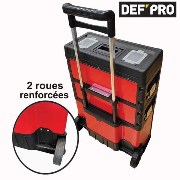 DEFPRO verktygsvagn 3 stapelbara moduler