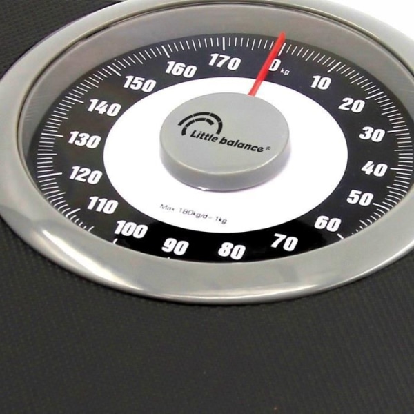 Little Mechanical Pester-Person Balance 8400 komfort 180, 180 kg / 1 kg, stor skärm, kompakt, svart &amp; krom
