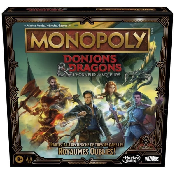 Monopol D&amp;D the Movie - Brädspel - Dungeons &amp; Dragons