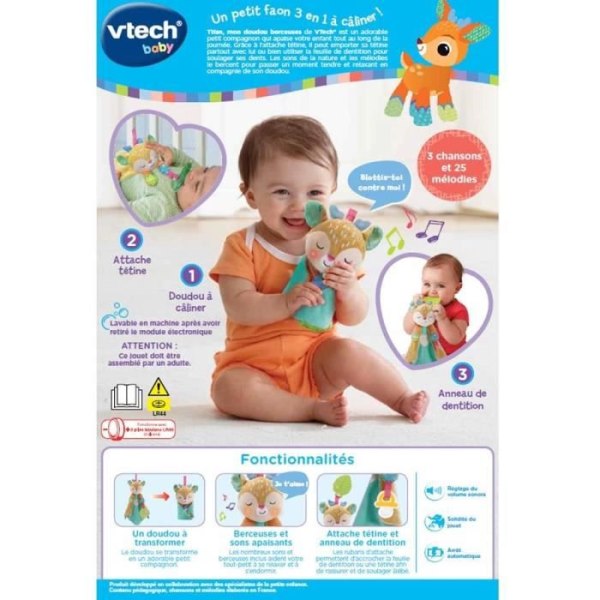 Vtech Baby - Tifan, min vaggvisa - 0-36 månader