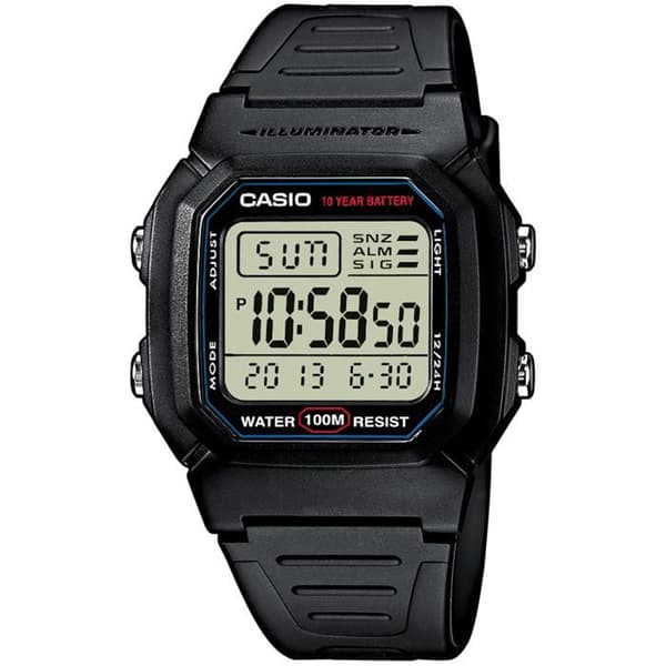 CASIO Quartz Chronograph Mens W800H1AVES Klocka
