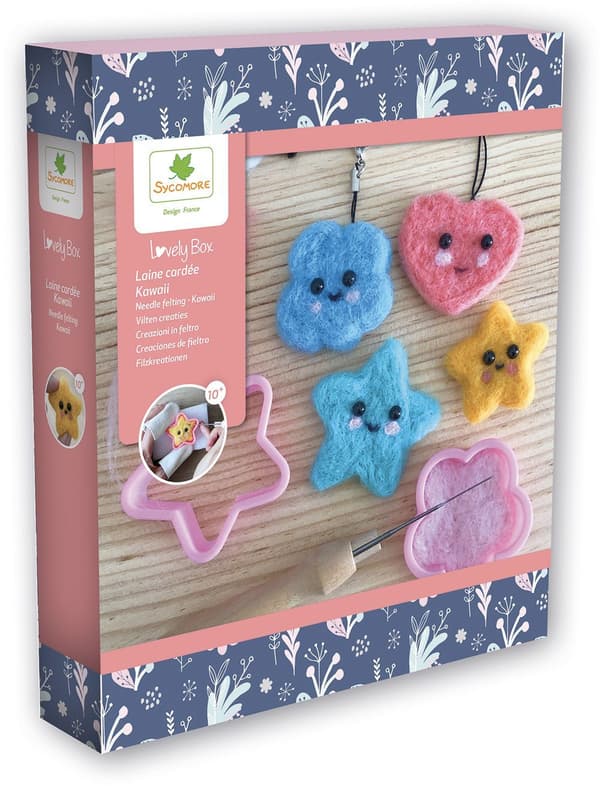 Härlig låda - Sycamore - Kardad ull - Kawaii - Ålder 10+