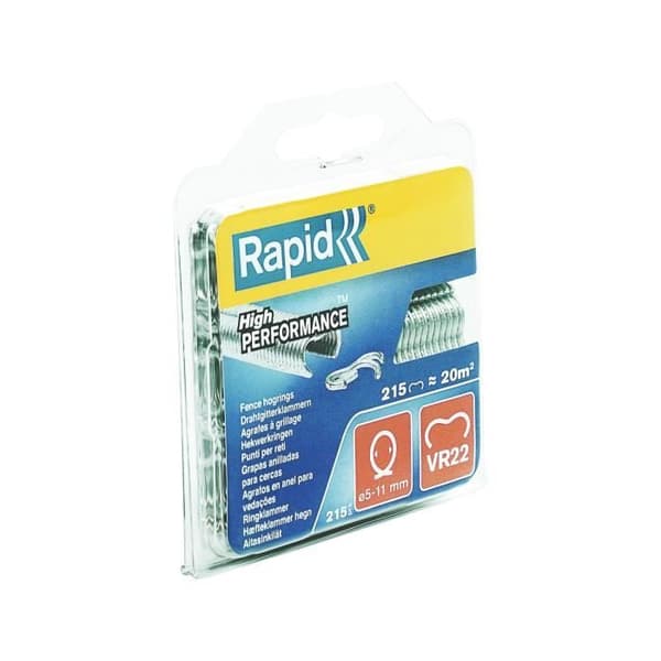 Rasterklipp VR22 Rapid Agraf - Galvaniserad - 215 häftklamrar