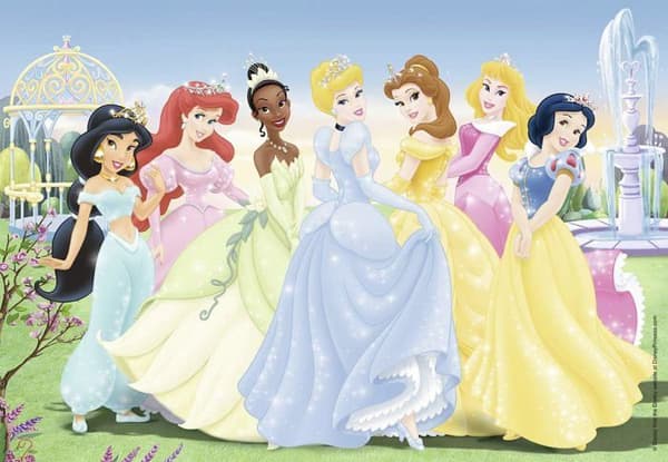 DISNEY PRINCESSE Puzzle Princesses tillsammans 2x24st