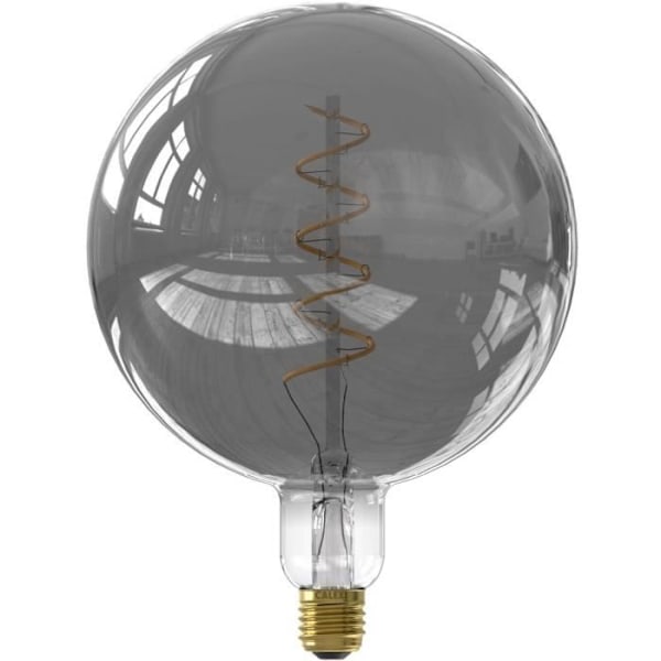 E27 LED-lampa - CALEX - G200 SMART LED - 5 W - 130 lm - 2100 K - Dimbar - Titanium