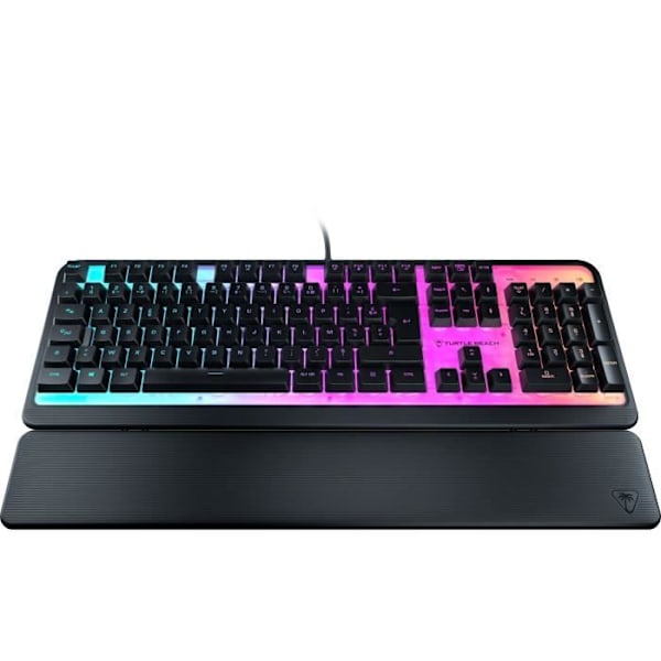 Speltangentbord - Turtle Beach Magma - RGB-membran - Svart, tysta tangenter, AIMO RGB Svart