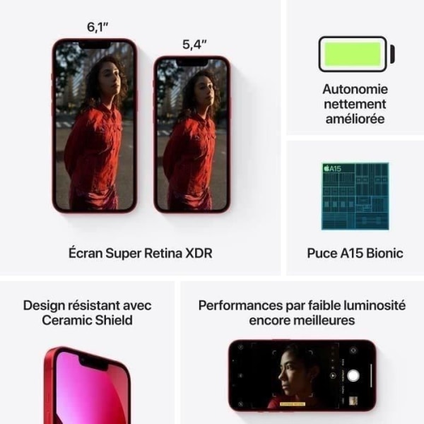APPLE iPhone 13 128GB (PRODUCT)RED - utan headset