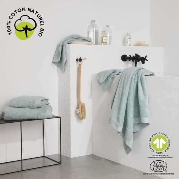 Badhandduk - IDAG - 70 x 130 cm - Bomull - Organisk Celadon