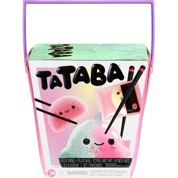 Tataba Squishy - Samlarobjekt - Ogenomskinlig förpackning med DIY-flockningspulver - Tillbehör - 18 delar att samla på