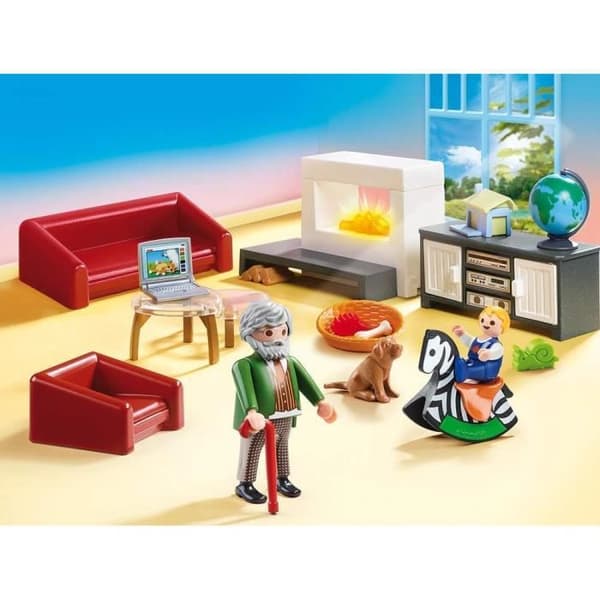 PLAYMOBIL 70207 - Vardagsrum med öppen spis