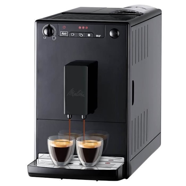 MELITTA E950-222 Automatisk espressomaskin med Caffeo Solo-kvarn - Pure Black