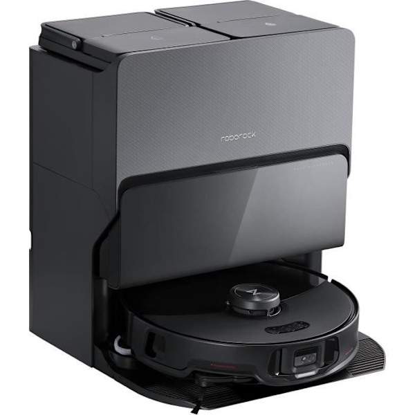 ROBOROCK S8 MaxV Ultra - Robotdammsugare med RockDock Ultra 8-i-1-station - 10 000 Pa - Sidoborste & DuoRoller