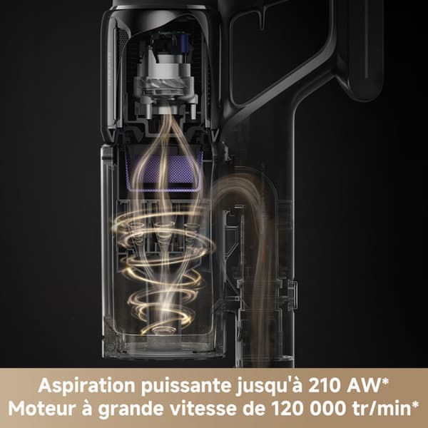 Dreame Z10 sladdlös städrobot-/dammsugare (stick) med HEPA H14, 210 AW och CelesTect™ Grå