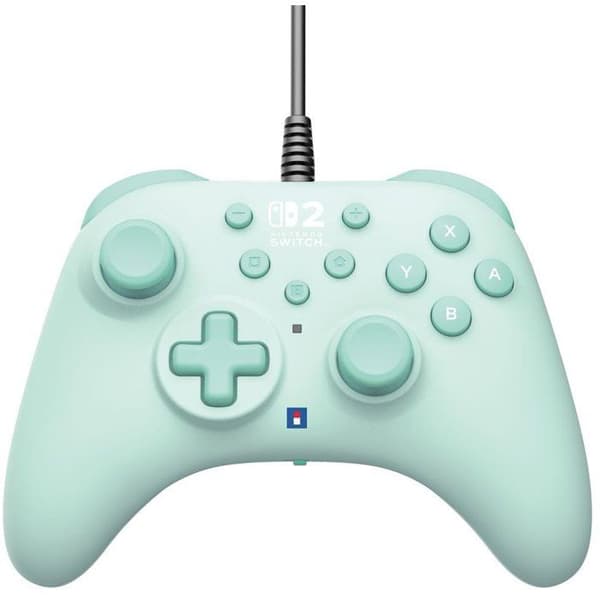 Gamepad - Nintendo Switch och Switch 2 - Trådbunden - Grön - Horipad Turbo - Programmerbara bakåtknappar - Hori