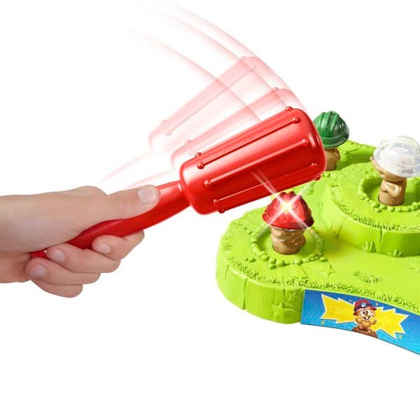 Mole Hunt Arkadspel - MATTEL GAMES - Med klubbor, ljus och ljud