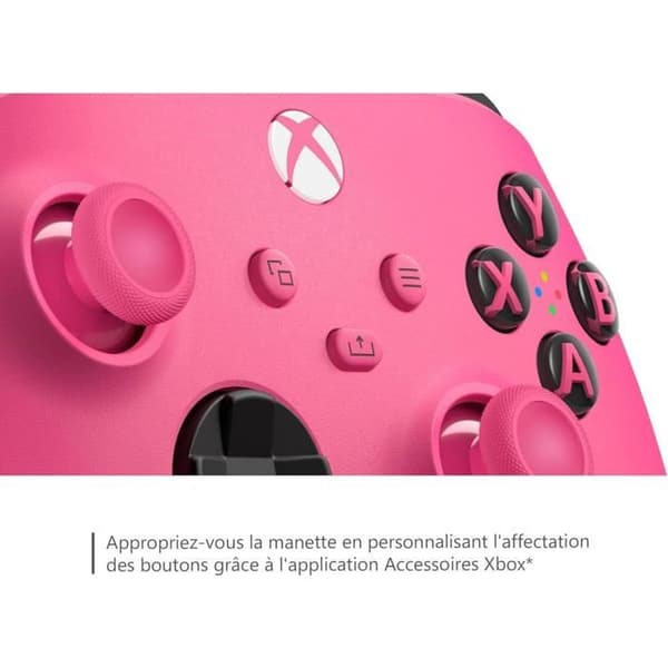 Xbox trådlös handkontroll Deep Pink till Xbox Series X|S, Xbox One & PC Windows 10 mörkrosa one size