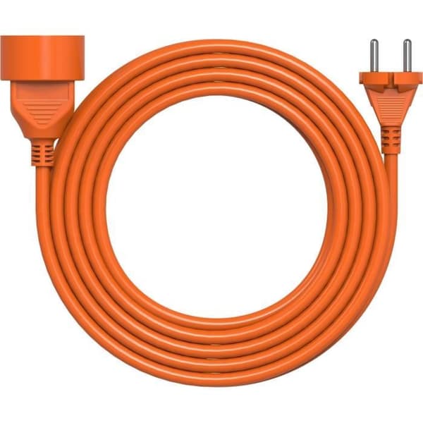 Förlängningssladd - GENERISK - H05VVF 2x1,5 - 25 m - Orange - Utomhusbruk