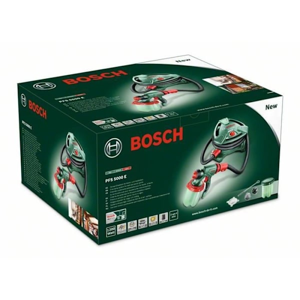 BOSCH Spraypistol PFS 5000 E - 1200 W - Flödeshastighet: 500 ml / min