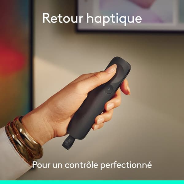 Presentationsfjärrkontroll - Trådlös - Logitech - Spotlight 2 - Bluetooth/USB-C - Grafitgrå