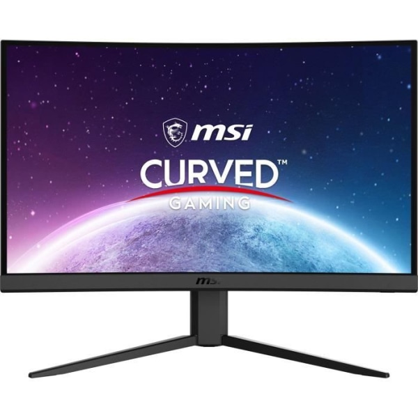 Skärm Gamer Curved - MSI - G24C4 E2 - 24 FHD - VA panel - 180Hz - 1ms - Adaptiv synk - 2 HDMI 1 DP Svart