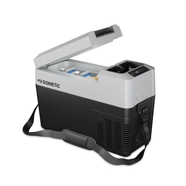 Bärbar elektrisk kylbox - DOMETIC - CFF12 - Kompression - 13 liter - 12 V - 24 V cigarettändare - 230 V - Svart