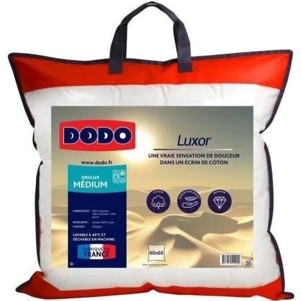 DODO LUXOR kudde 60x60 cm - 100% bomull - duneffekt