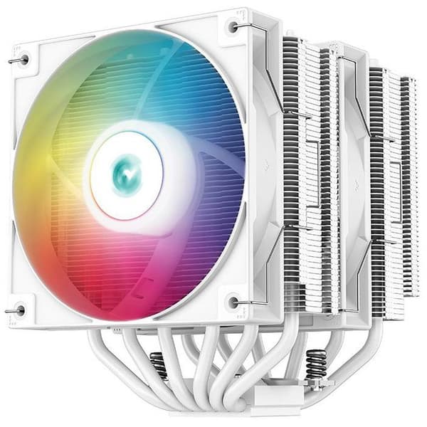 DEEPCOOL Gammaxx AG620 ARGB (Vit) - A-RGB CPU-kylare - 2x120mm