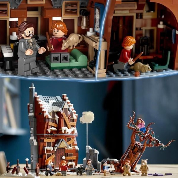 LEGO 76407 Harry Potter The Shrieking Shack and Whomping Willow, Prisoner of Azkaban-leksak, set för barn i åldrarna 9, present