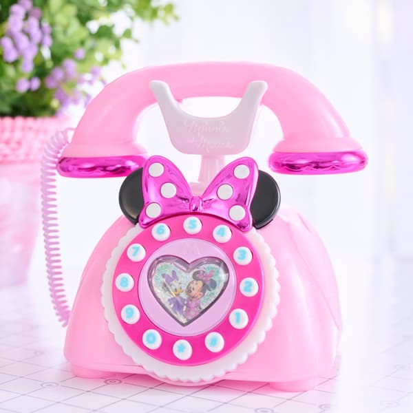 Telefon med roterande nummerskiva - MINNIE - Från 3 år