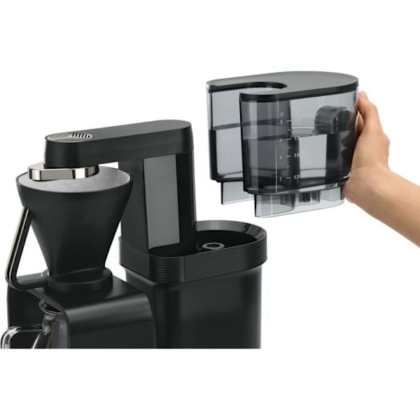 Filterkaffebryggare - MELITTA - Epour 1024-11 - 1515 W - 2/8 koppar - Svart / Krom