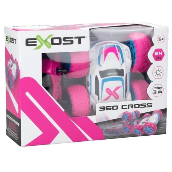 Fjärrstyrd bil 360 CROSS PINK MED BATTERI - EXOST