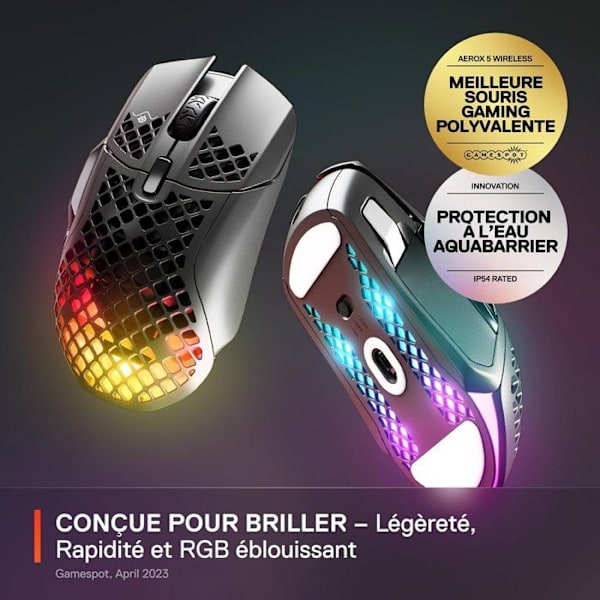 Spelmus - STEELSERIES - Aerox 5 Wireless